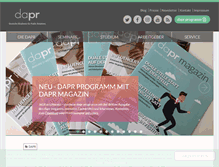 Tablet Screenshot of dapr.de